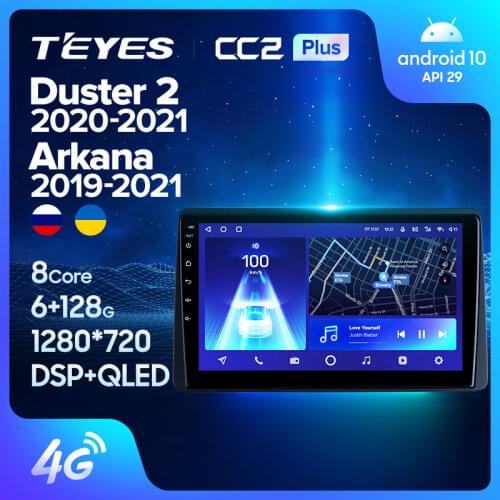 TEYES CC2L CC2 Plus For Renault Duster Arkana 2019 Car Radio Multimedia Video Player Navigation GPS Android No 2din 2 din dvd