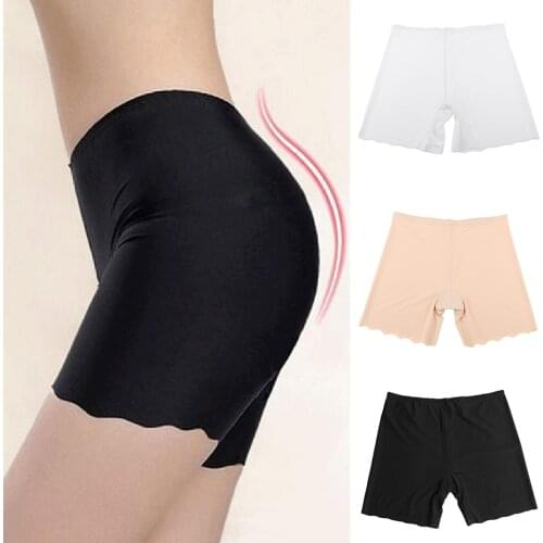 Women Safety Shorts Pants Seamless Nylon High Waist Panties Seamless Boyshorts Pants Girls Slimming Underwear Body Shaper