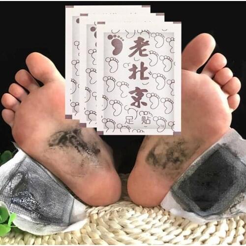 10pcs Original Detox Foot Patches Artemisia Argyi Pads Toxins Feet Slimming Cleansing Herbal Body Health Adhesive Pad Weight Los