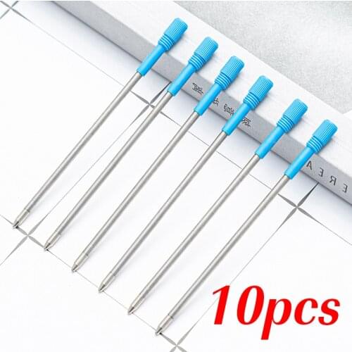 82MM Crystal Pen Refill Short Refill Blue Black Metal Pen Ballpoint Pen Refill School Supplies Office Stationery