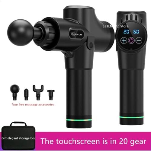 B103Sports Fascia Gun Touch Screen Vibration Muscle Massage Gun Massage Gun Fascia Gun Neck Massager Vibration Fitness