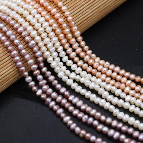 High Quality Natural Freshwater Pearl Potato Shape Beads For Bracelet Necklace Earring Jewelry Making Gift Size 4-4.5mm 5-6mm