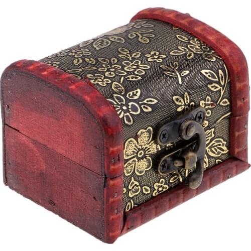 Chinese Retro Vintage Style Wooden Jewelry Box Necklace Storage Display Box