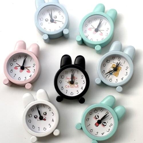 Creative Cute Mini Metal Small Alarm Electronic Clock Small Alarm Clock Table Clock Morning Alarm Clock Retro Portable Bell Desk