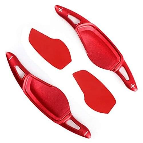 Maple leave Steering Wheel Shift Paddle For BMW X3 G01 5 Series G30 7 Series G11 G12 6 Series GT (red)