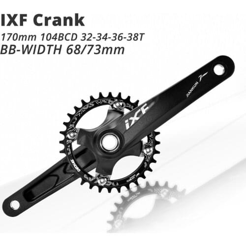 Bicycle Crank Set IXF 104 BCD CNC Untralight Crank Arm MTB/Road Bicycle Crankset With BB Crank for Bicycle Accessories Bike Part