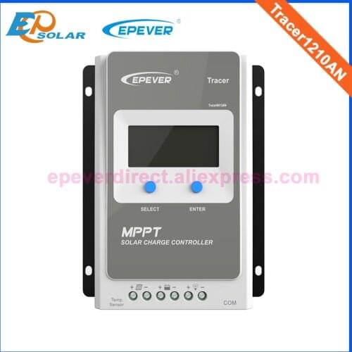 10A Tracer1210AN 1206AN MPPT solar charge controller 12v 24v Auto LCD Solar Regulator with RS485 for Sealed Gel Flooded Battery