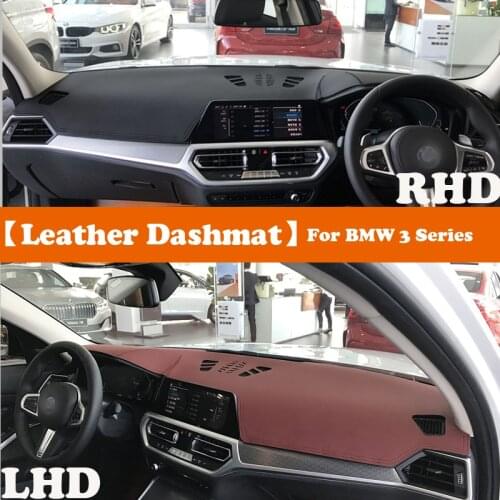 Leather Dashmat Accessories Car-Styling Dashboard Covers Pad Dash Mat Sunshade Carpet For BMW 3 Series G20 320i 330i 340i