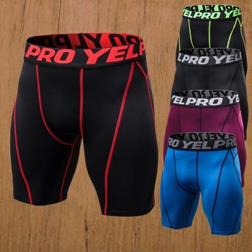 Summer Compression Shorts Men Gym Shorts Compression Underwear Crossfit Shorts Running Short Sport Training Quick-Drying Bottoms