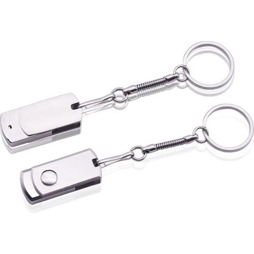 Metal Usb Flash Drive 2.0 16gb Pen Drive 8gb USB Stick Pendrive 32gb 4gb Memory Stick Flash drive with Keychain Custom Logo Gift