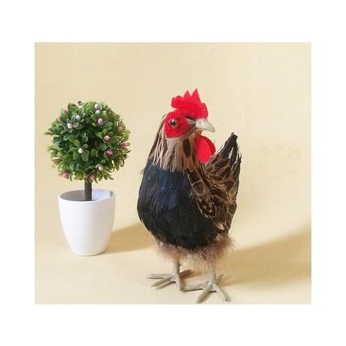 Chicken animal model specimen animal model ornaments Chickens handicrafts simulation decoration style statue