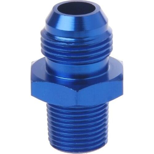 Male AN10 To 3/8'' NPT Thread Aluminum Straight Adapter Pipe Fuel Oil Fitting Adapter