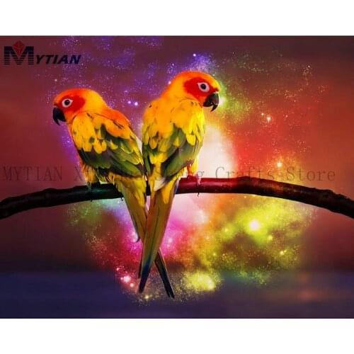 DIY Diamond Painting Parrot Lovers 5D Crystal Square Diamond Embroidery Animal Icon Mosaic Painting Cross Stitch Kit Home Decor