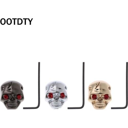 OOTDTY 3 Colors Skull Head Volume Tone Control Knob For Guitar Parts Replacement Heavy metal rock