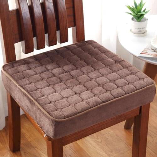 Sponge Computer Chair Cushion Modern Style Bolster Buttocks Chair Cushion Home Office Seat Pad 45*45cm Throw Pillow 12 Colors