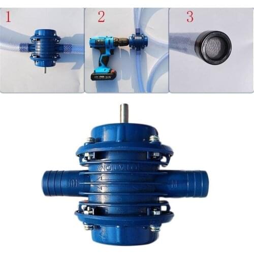 Self-Priming Hand Electric Drill Water Pump Home Garden Centrifugal Home Garden Small Pumping Hand Electric Drill Water Pump