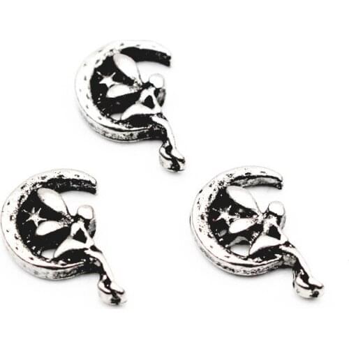 New Arrival 10pcs/lot silver elfin floating charms living glass memory floating lockets diy jewelry pendant