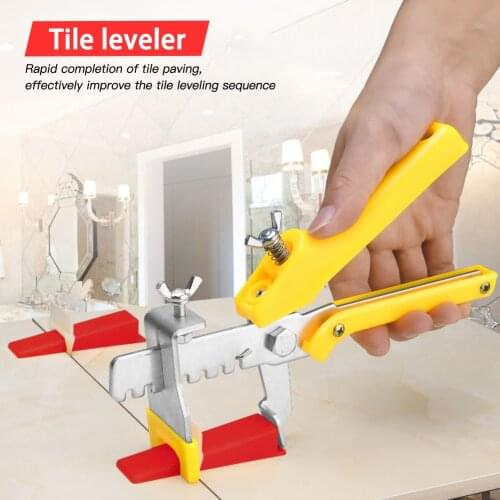 Wall Tile Leveling System Leveler Plastic 300Pcs Clips /100 Pcs Wedges /1Pcs Pliers Tile Spacer Paving Tools Household