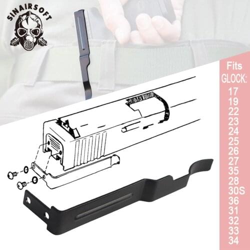 Tactics Concealed Gun Belt Clip For Glock Slide Holster G17 19 22 23 24 25 26 27 28 30S 31 32 33 34 35 Carry Pistol Clip Slides