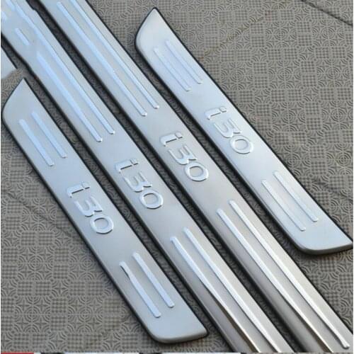 High quality stainless steel Scuff Plate/Door Sill Protector Sticker For Hyundai I30 2009 2010 2011 2012 2013 Car Styling