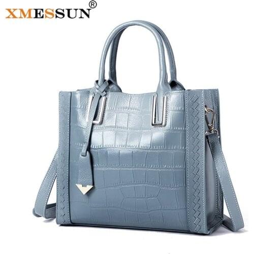 XMESSUN Genuine Leather Handbags Luxury Brand Designer Classic Crocodile Pattern Fashion Shoulder Messenger Bag Hot Sales H321