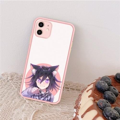 Japanese Cartoon Kokichi Ouma Monokuma Phone Case for iPhone 11 12 Mini Pro X XS XR Max 7 8 6 6S Plus SE 2020 Back Cover Fundas