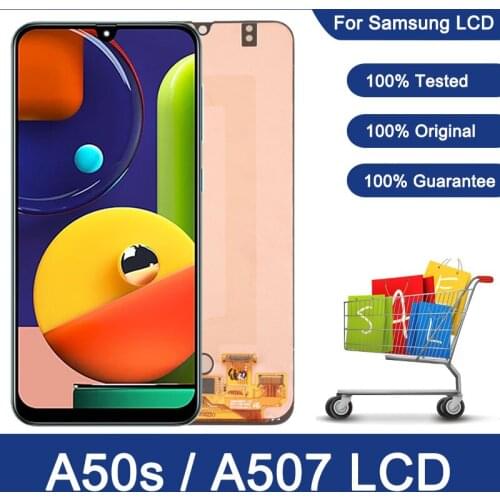 6.4" LCD For Samsung Galaxy A50S A507 A507F Display Touch Screen Digitizer Assembly Replacement For Samsung A50S LCD Repair Part