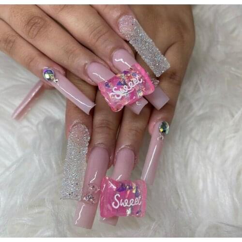 10pcs/Bag Sweet Candy Decorations 7 Colors Resin Cute Kawaii Jewelry 3D Nail Supplies Accessories