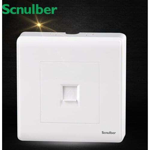 86mm white surface mounted RJ45 computer internet wall switch socket