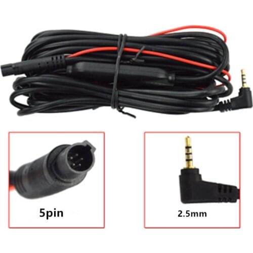DC 12V 5.5M/9M meter 4PIN/5PIN Car RCA CAR Reverse Rear View Parking Camera Video extension Cable 2.5mm jack DVR cable