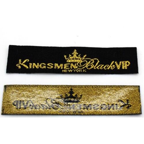 Free shipping Customized 1000pcs iron on clothing/garment woven labels/tags with brand name/logo hot melt glue heating adhesive