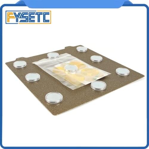 220X220mm Double Sided Textured PEI Spring Steel Sheet + Magnet Coming Magnetic Hot Bed Build Plate For Ender-5 Anet A8