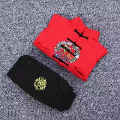 Hot Sale Winter China Style Children Clothing Sets Tops Pant 2PCS/Set Boys Casual Fashion Suit Kids Clothes Age For 1-4 Year