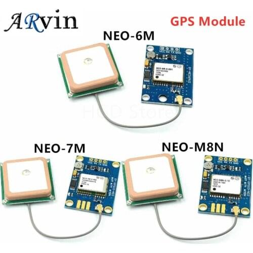 GY-NEO6MV2 New NEO-6M NEO-7M NEO-M8N GPS Module NEO6MV2 with Flight Control EEPROM MWC APM2.5 Large Antenna for Arduino