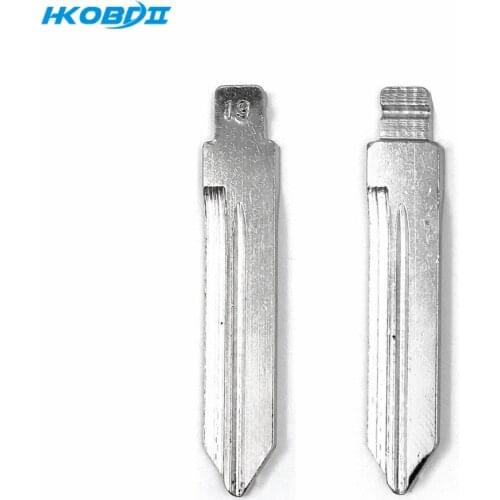 HKOBDII 2PCS/Lot 19# FO38 KD Blade VVDI Blade JMD Blade Metal Uncut Flip KD Remote Car Key Blade Type #19 for Ford Mercury