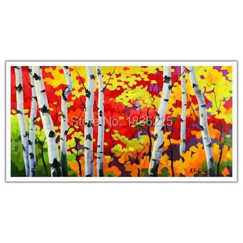 Handmade oil paintings paintings of modern trees canvas paintings modern abstract painting for wall art decor home decor