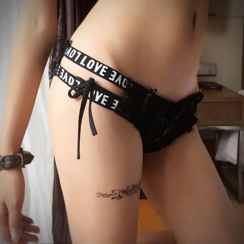 Summer Pure cotton letter prints shorts Ladies Skinny Sexy super shorts