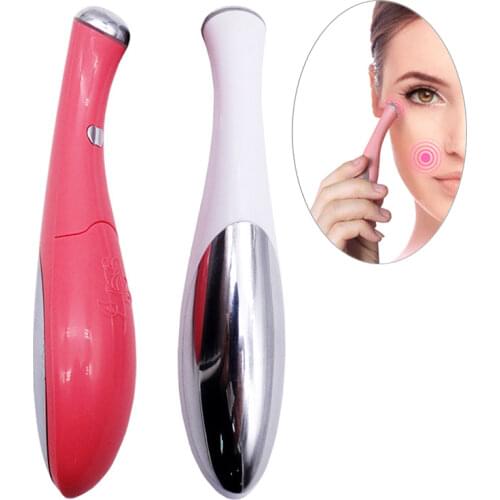 Mini Electric Vibration Eye Face Massager Anti-Ageing Wrinkle Dark Circle Pen Removal Rejuvenation Beauty Care Portable Ion Pen
