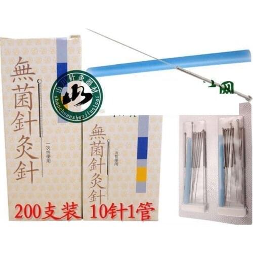 200pcs/box Cloud Dragon disposable sterile acupuncture needles steel handle needle with tube Facial beauty body slimming needle