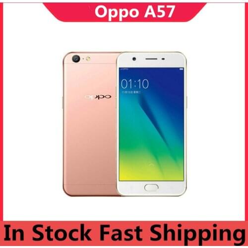 Original Oppo A57 4G LTE Mobile Phone Snapdragon 435 Octa Core Android 6.0 5.2" 1280x720 3GB RAM 32GB ROM 16.0MP Fingerprint OTA