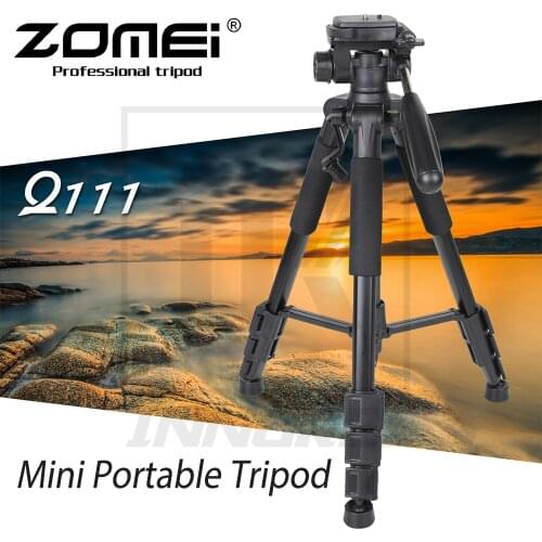 New Zomei Q111 Aluminium Alloy Mini Portable Tripod for DSLR camera professional light compact travel stand