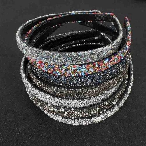 Simulated Crystal Pearl Rhinestones Luxury Hair Accessories Hairbands Shinning Hair Bands Headdress Fashion Women Headbands