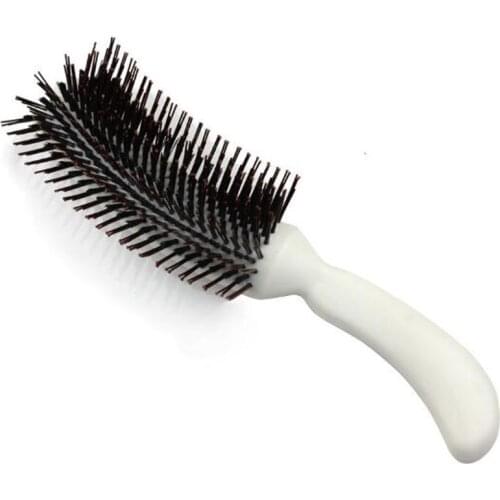 S type Salon Hair dish made fluffy bar Bridal hair style Plastic Handle Natural Boar Bristle Hair Brush Fluffy fight hair comb