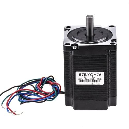 1pc Nema 23 Stepper Motor 57 Motor 2.2Nm 4A 56mm 76mm 100mm Nema23 Step Motor 4-lead 1.8deg for CNC Milling Machine
