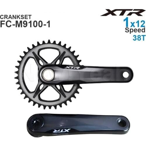 SHIMANO XTR M9100-1- HOLLOWTECH II - MTB Crankset - 162 mm Q-Factor - 1x12-speed 30T 32T 34T 36T 38T Original parts