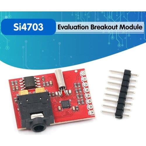 Si4703 RDS FM Radio Tuner Evaluation Breakout Module For Arduino AVR PIC ARM Radio Data Service Filtering Carrier Module