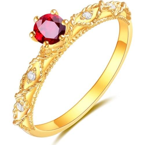 SLOVMI Women's Gold Rings