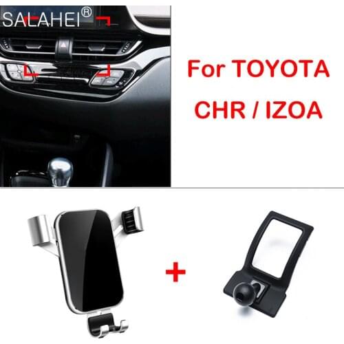 High Precision Car Phone Holder Air vent Mount Clip Stand Smartphone GPS Holder For Toyota CHR 2017 2018 2019 2020 Accessories