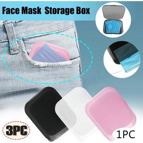 1PCs Mondkapjes Mascarillas Portable Face Mask Storage Bag Pollution Prevention Good Seal Face Mask Storage Box 8 Discount D80