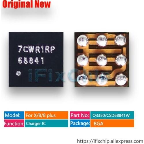 10pcs-50pcs/lot 68841/Q3350 For iphone X/8/8plus/8 plus CSD68841W USB/Charger/Charging IC Chip 9pins